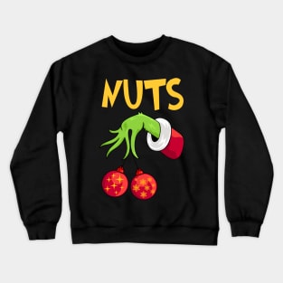 Chest Nuts Matching Chestnuts Funny Christmas Couples Nuts Crewneck Sweatshirt